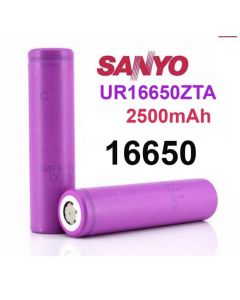 Sanyo UR 16650 ZTA 2500mAh 3,6V - 3,7V Li-Ion-Akku